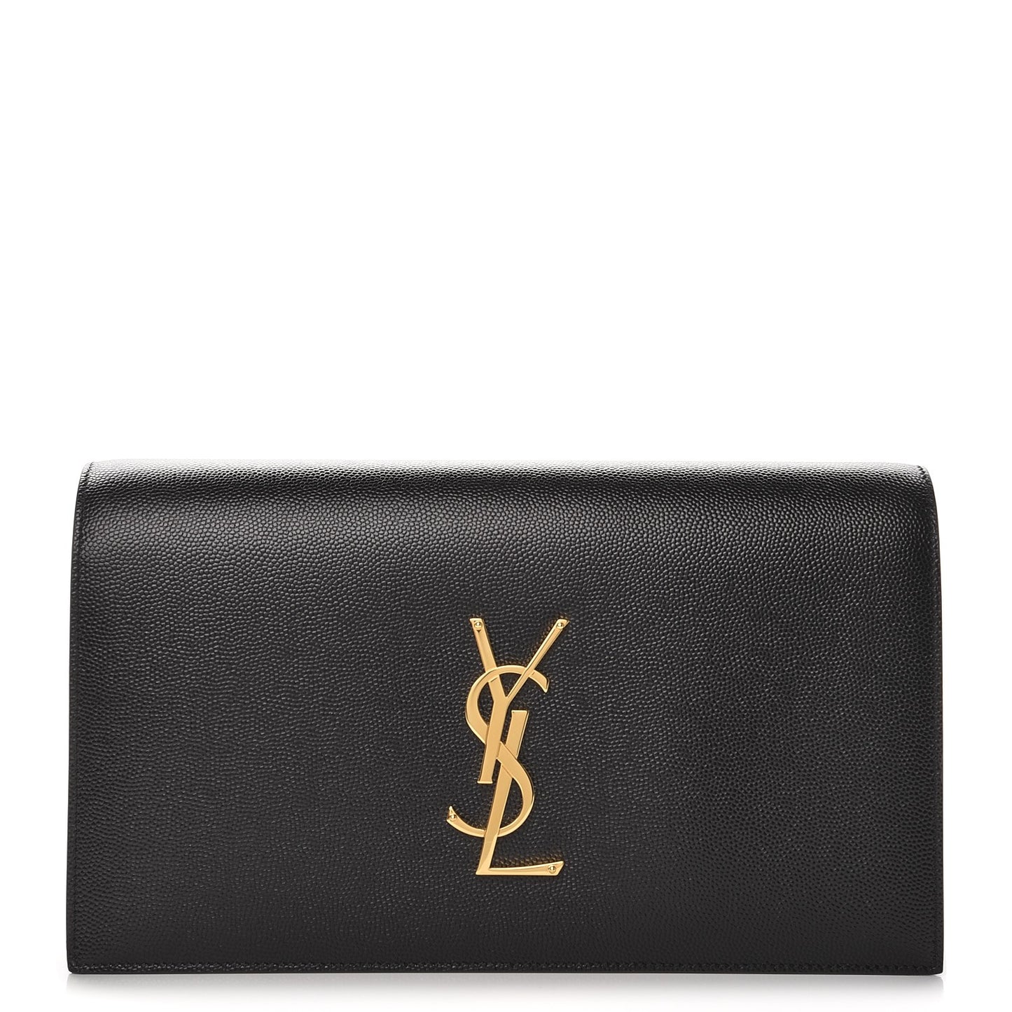 Grain De Poudre Classic Monogram Kate Clutch Black