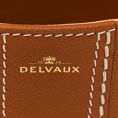 Delvaux Grained Rodeo Calfskin Surpique Mini Brillant Satchel Vegetal Ivory 6 of 11