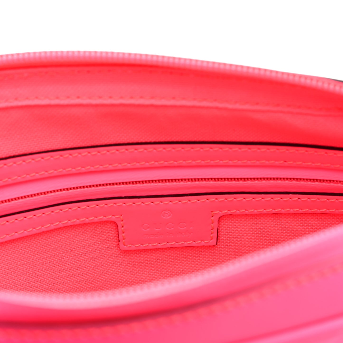 Rubber Effect Monogram GG Crossbody Bag Fluorescent Fuchsia