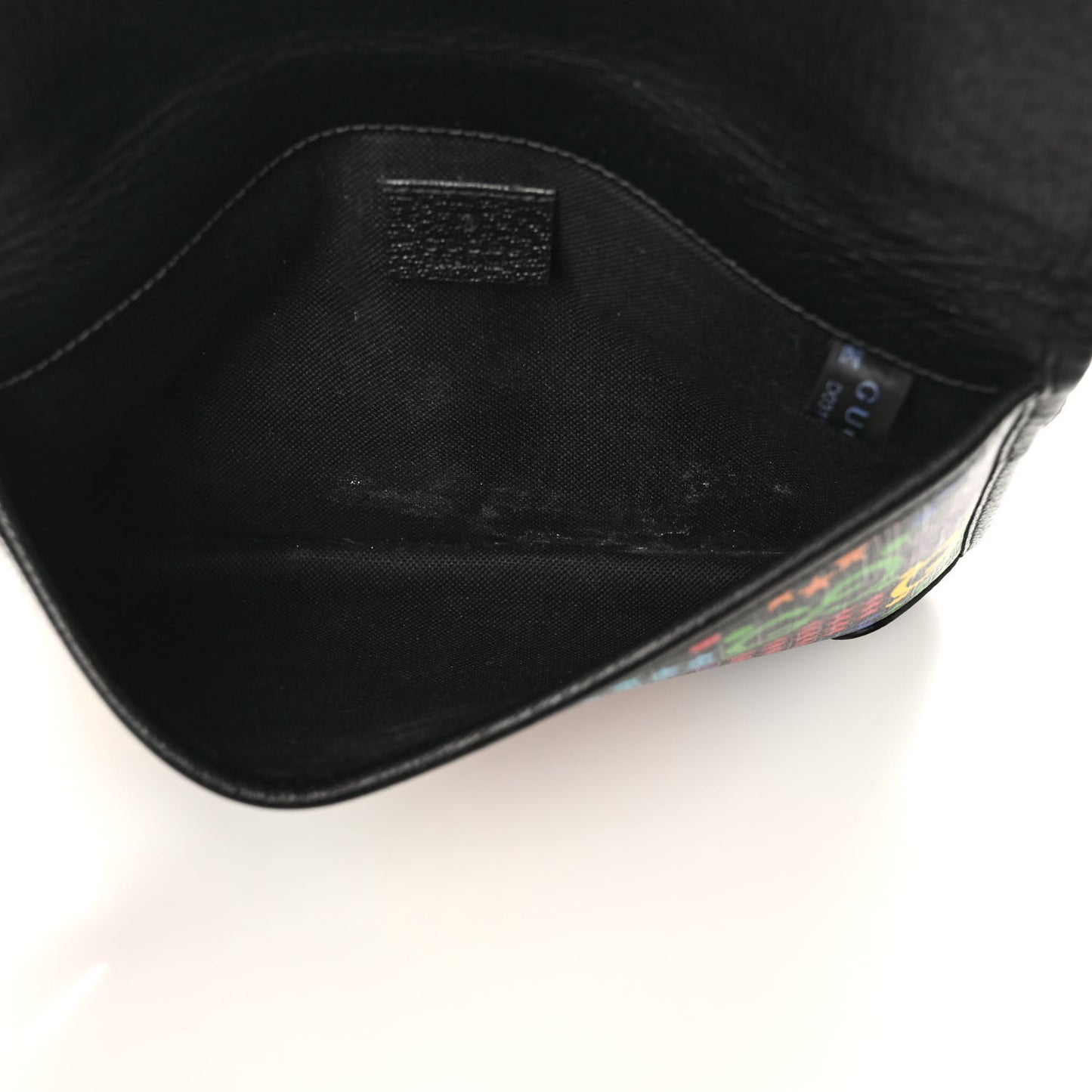 GG Supreme Monogram Psychedelic Slim Belt Bag Black