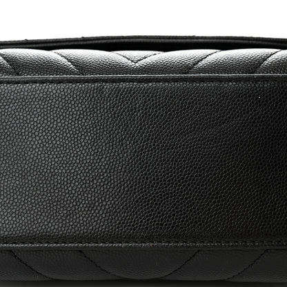 Chanel Caviar Chevron Quilted Extra Mini Coco Handle Flap So Black 11 of 11