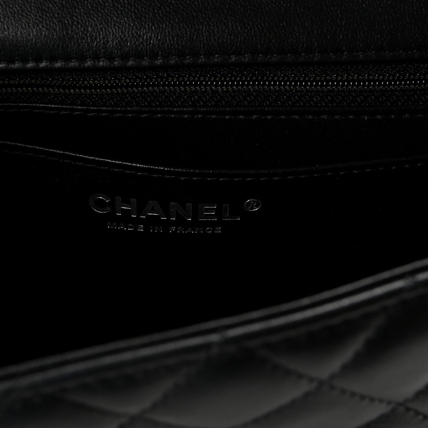 Chanel Lambskin Quilted Mini Rectangular Flap Black 6 of 11