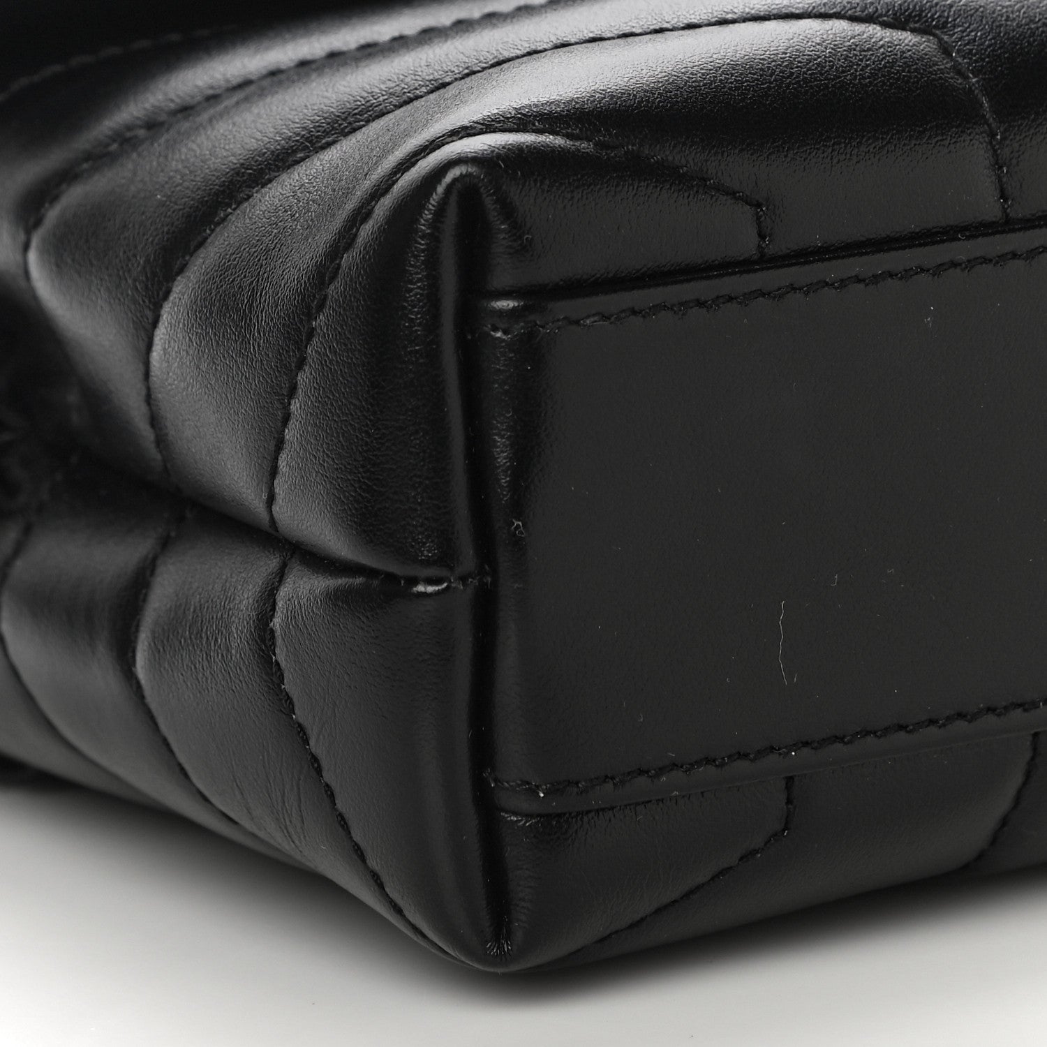 Saint Laurent Calfskin Y Quilted Monogram Toy Loulou Crossbody Bag Black 11 of 13