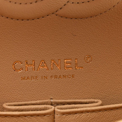 Chanel Caviar Quilted Medium Double Flap Beige 6 of 10