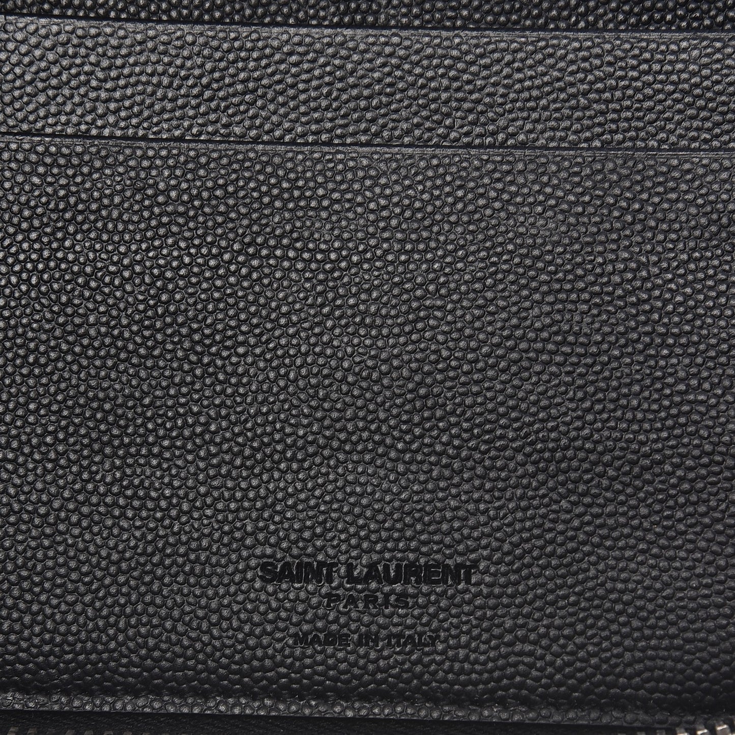 Grain De Poudre Classic Zip Around Travel Organizer Wallet Black