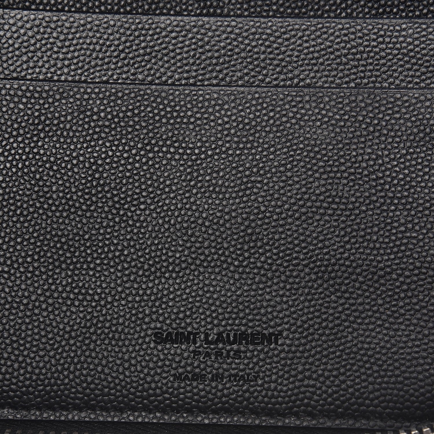 Saint Laurent Grain De Poudre Classic Zip Around Travel Organizer Wallet Black 8 of 10