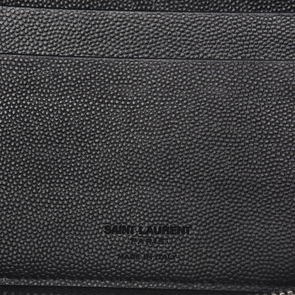 Saint Laurent Grain De Poudre Classic Zip Around Travel Organizer Wallet Black 8 of 10