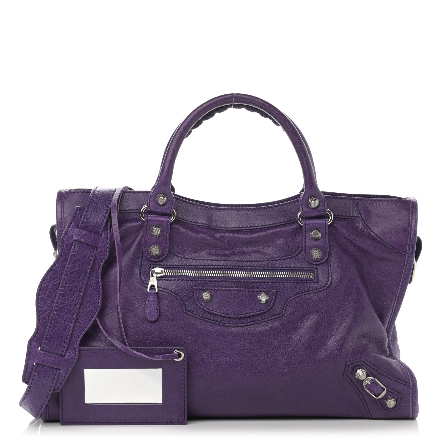 Balenciaga Agneau Giant 12 Silver Hardware City Dark Violet 1 of 15