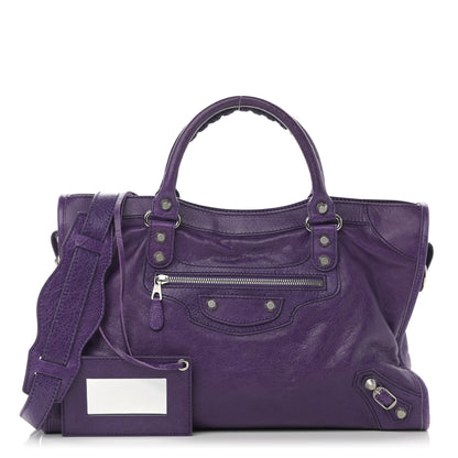 Balenciaga Agneau Giant 12 Silver Hardware City Dark Violet 1 of 15