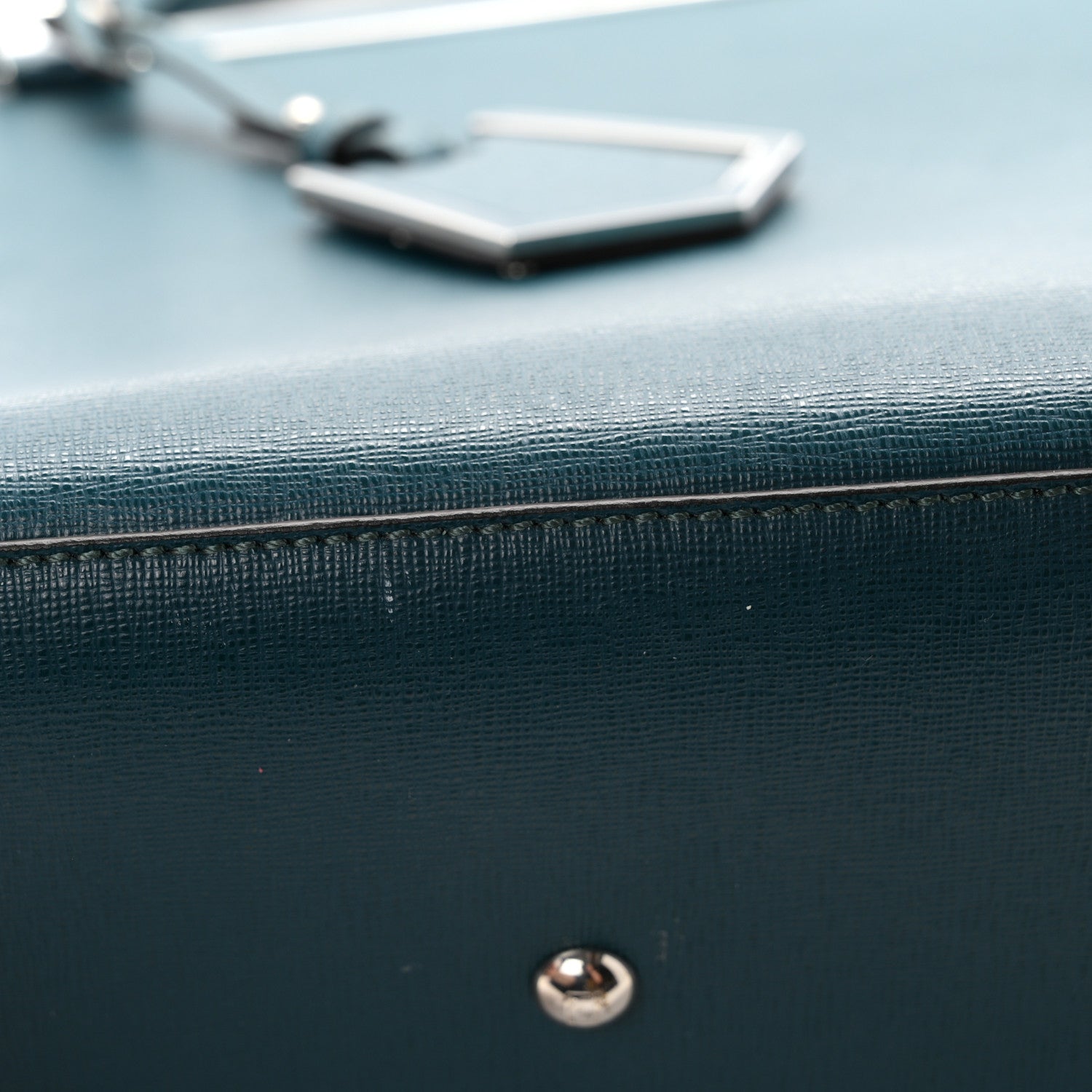 Fendi Vitello Elite Regular 2Jours Tote Oceano 11 of 12