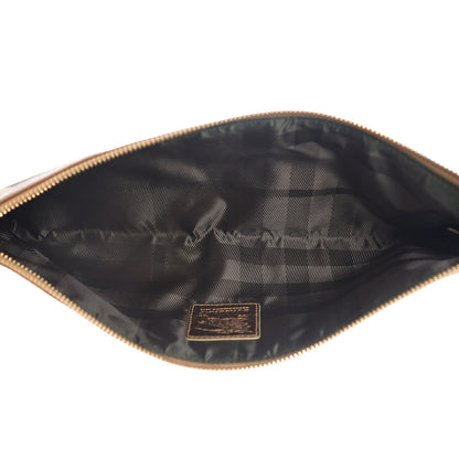 Burberry Shimmer Check Zip Pouch Gold 4 of 7
