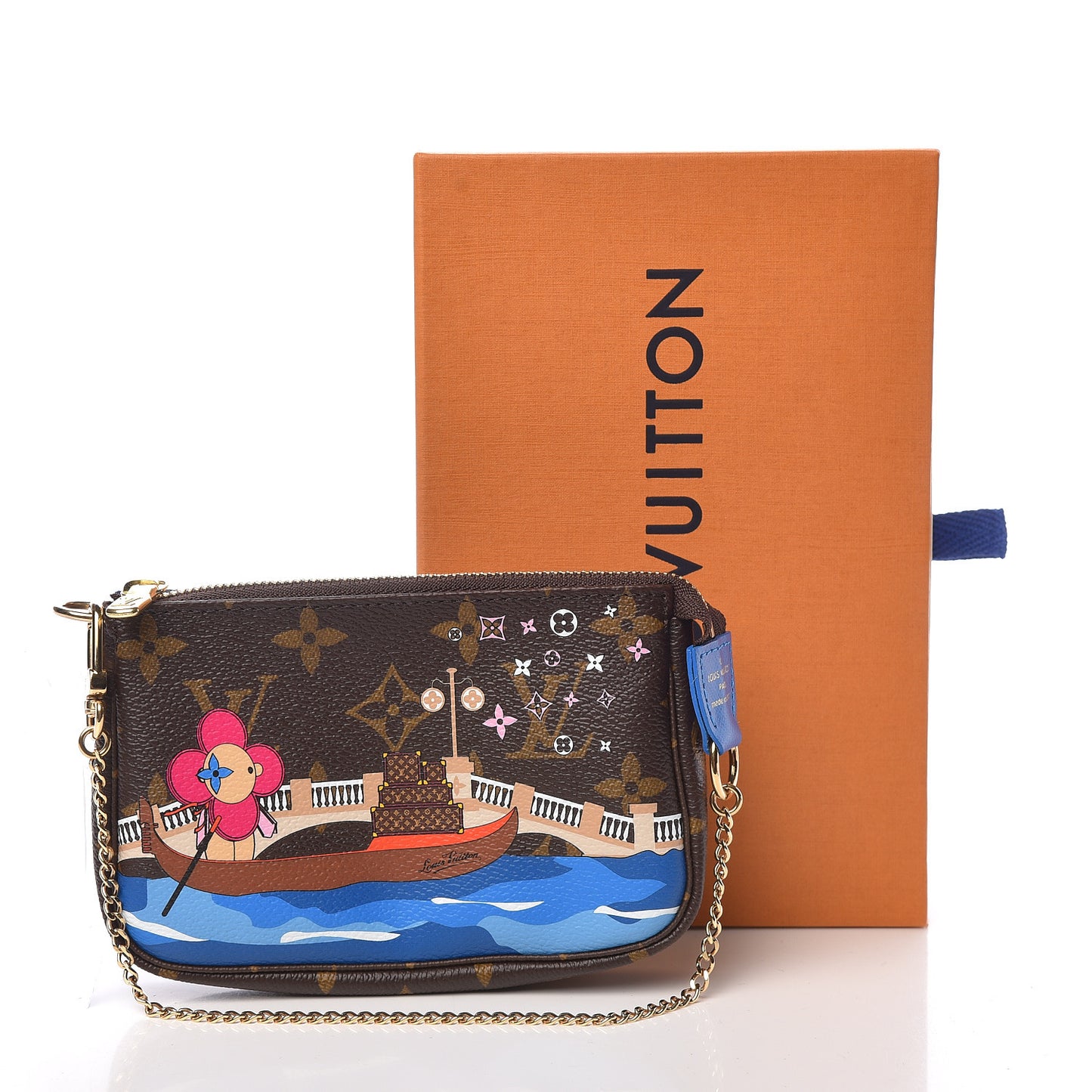 Monogram 2019 Christmas Animation Mini Venice Pochette Accessories Blue