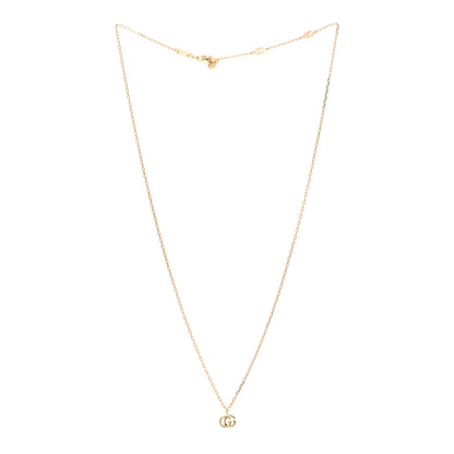 Gucci 18K Yellow Gold Running GG Pendant Necklace 3 of 5