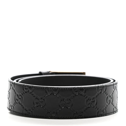 Gucci Guccissima Snake Plaque Belt 85 34 Black 2 of 6