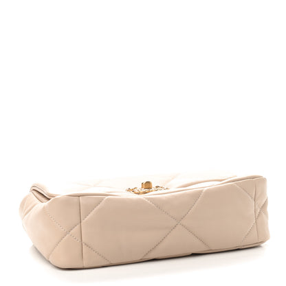 Chanel Lambskin Quilted Medium Chanel 19 Flap Beige 4 of 9
