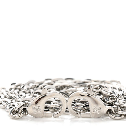 Louis Vuitton Felicie Chain Long Shoulder Strap Silver 3 of 3