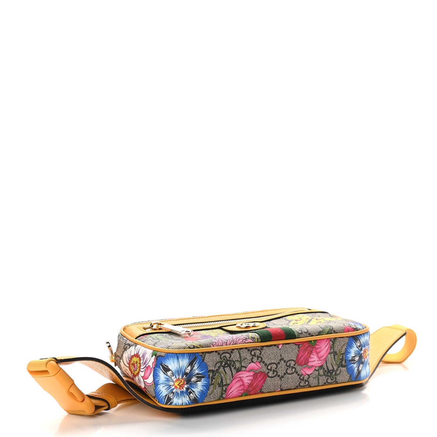 Gucci GG Supreme Monogram Flora Medium Ophidia Belt Bag Beige Multicolor Crop 4 of 9
