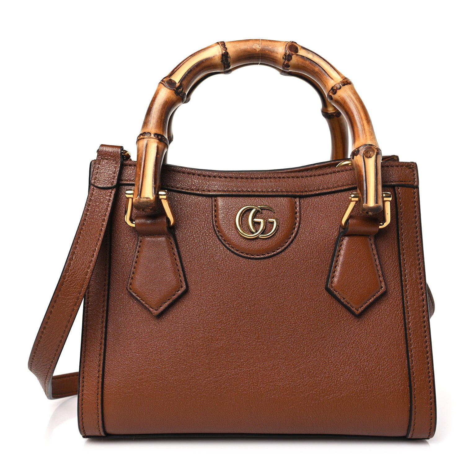Gucci Wonka Grain Calfskin Mini Diana Tote Bag Cuir 1 of 12