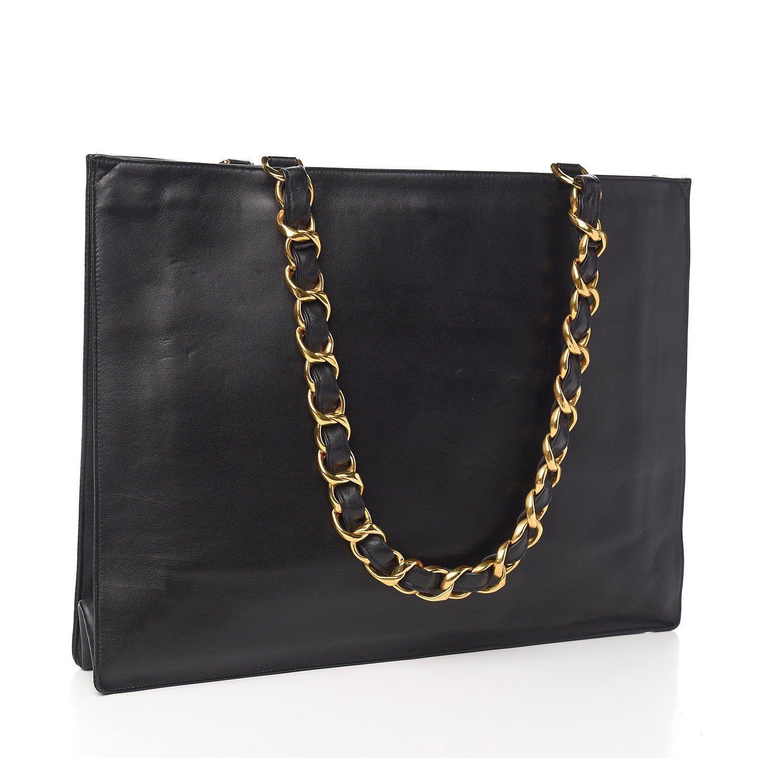 Chanel Lambskin CC Tote Black 2 of 11