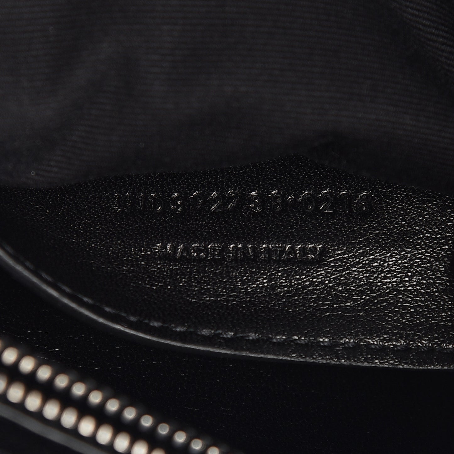 Sheepskin Matelasse Chevron Monogram Large College Satchel Black
