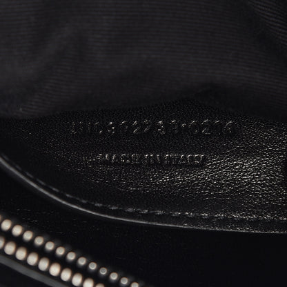 Saint Laurent Sheepskin Matelasse Chevron Monogram Large College Satchel Black 9 of 17
