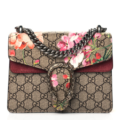 Gucci GG Supreme Monogram Blooms Mini Dionysus Shoulder Bag Beige Multicolor Dry Rose 1 of 10