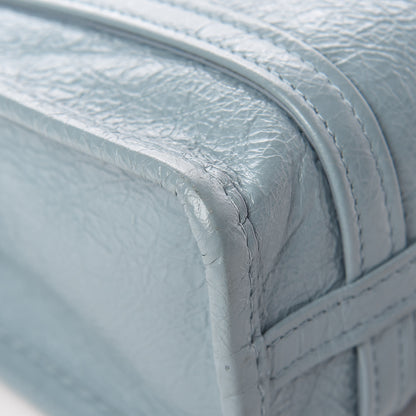 Balenciaga Agneau Arena XXS Bazar Shopper Tote Bleu Gris 10 of 18