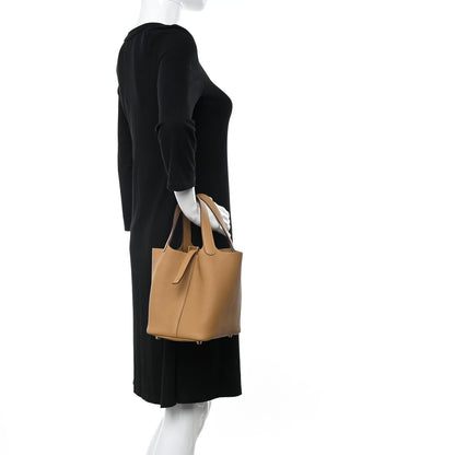 Hermes Taurillon Clemence Picotin Lock 18 PM Biscuit 2 of 12