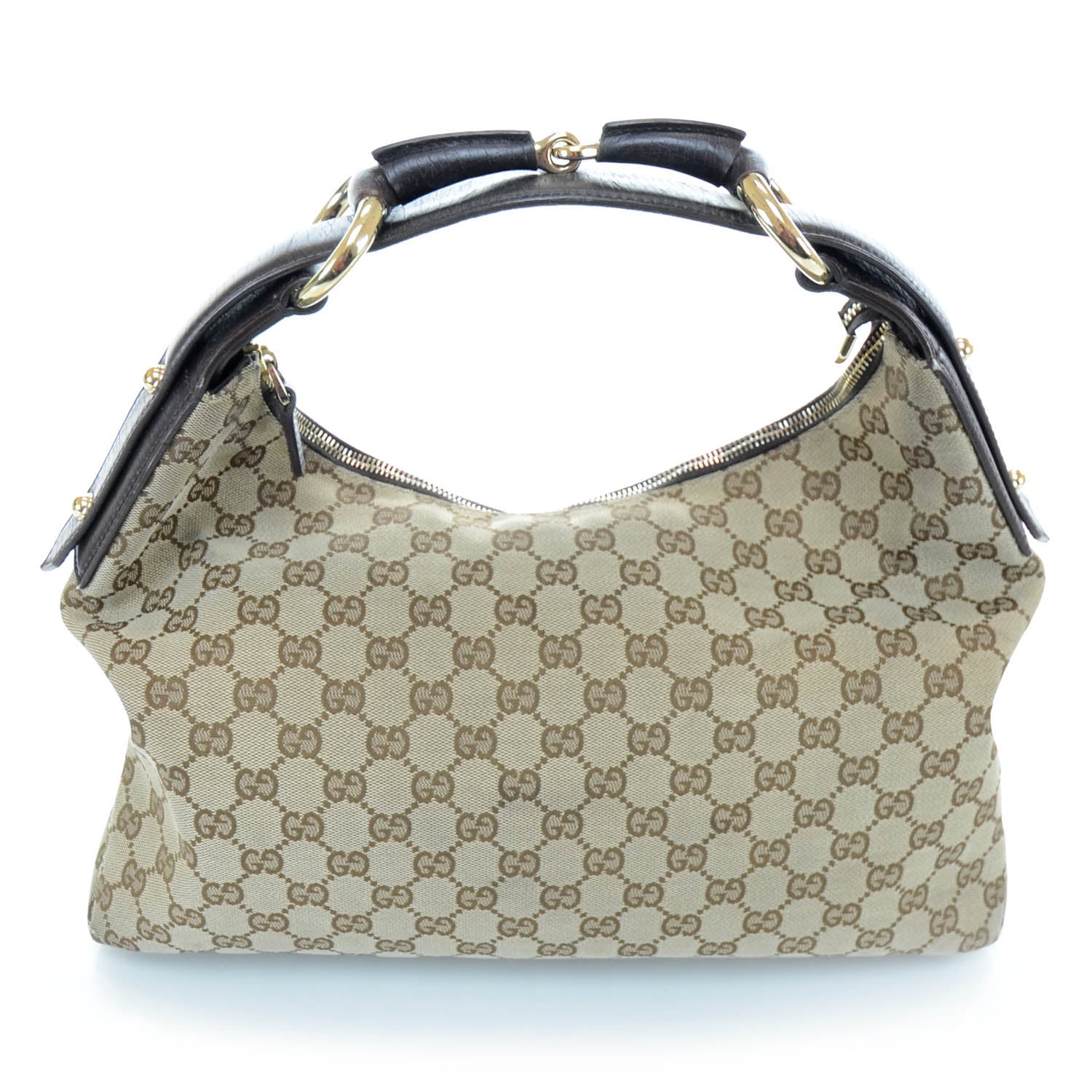 Gucci Monogram Medium Horsebit Chain Hobo 3 of 12