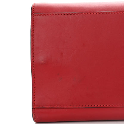Gucci Nappa Bamboo Web Medium Nymphaea Top Handle Bag Hibiscus Red 18 of 19