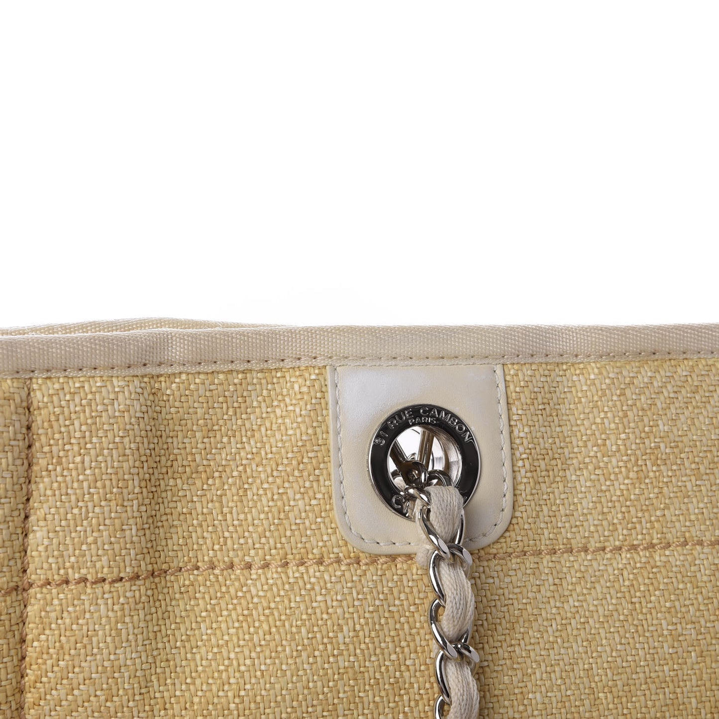 Canvas Small Deauville Tote Light Yellow
