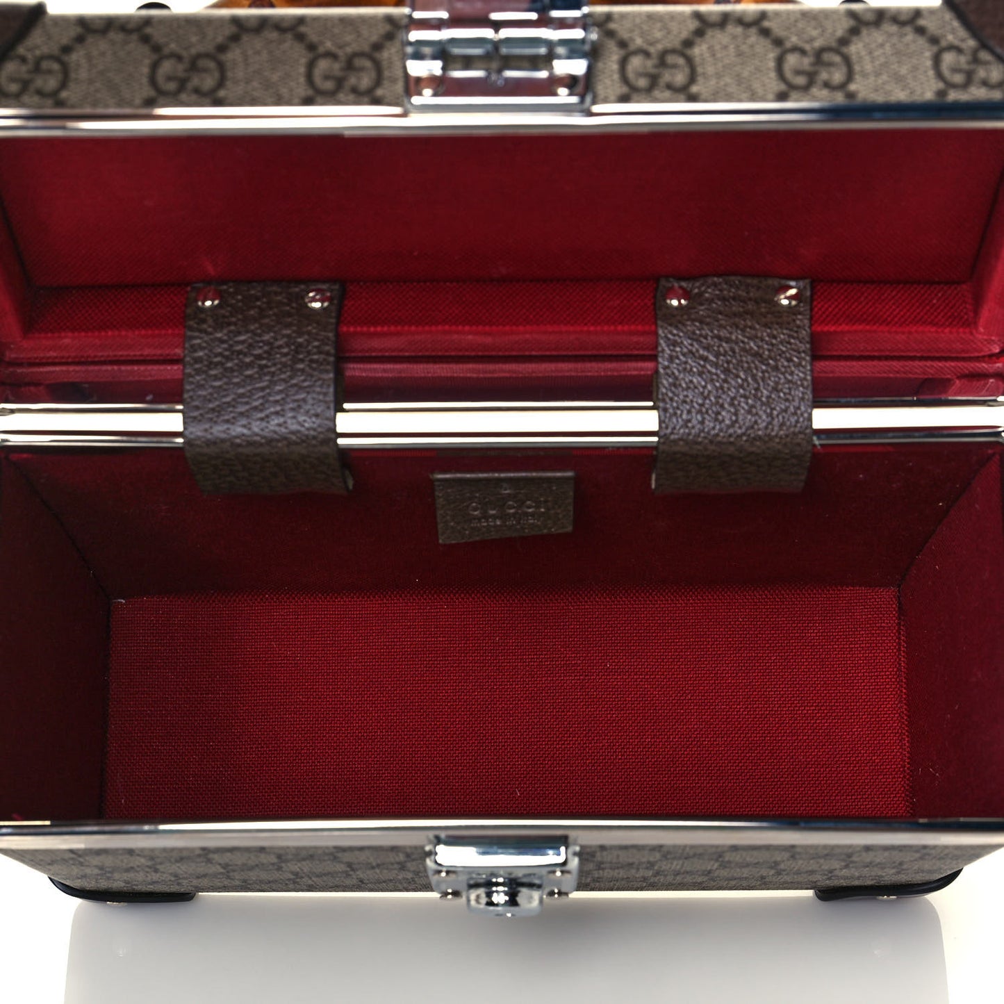 GG Supreme Monogram Globe-Trotter Beauty Case Brown