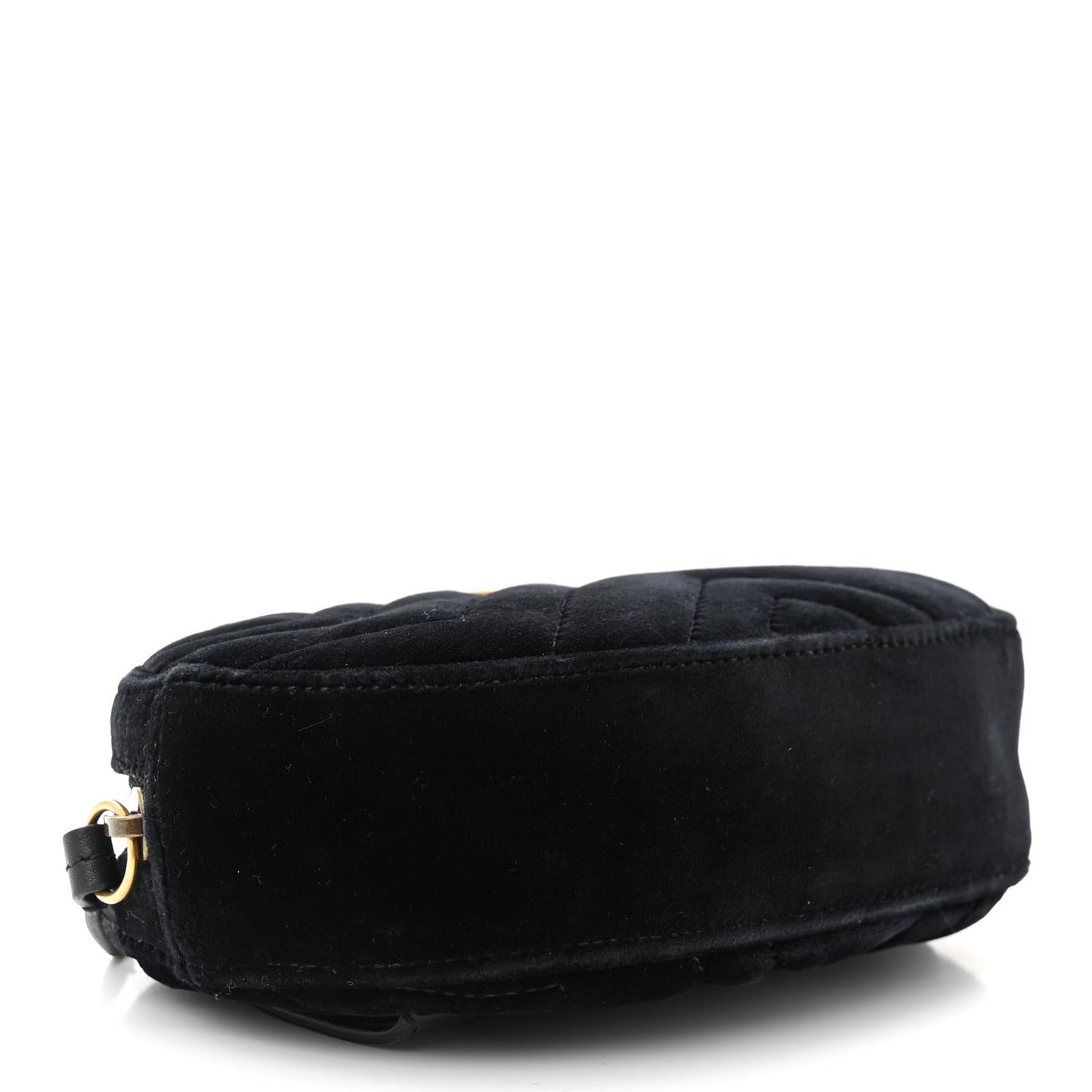 Velvet Matelasse GG Marmont Belt Bag 85 34 Black