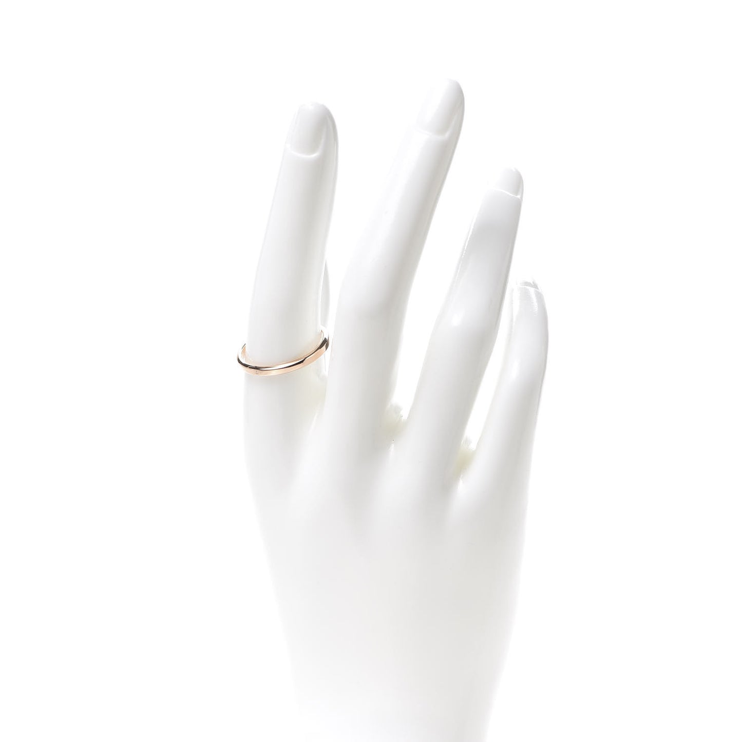18K Rose Gold 2.5mm Toujours Wedding Band Ring 60 9