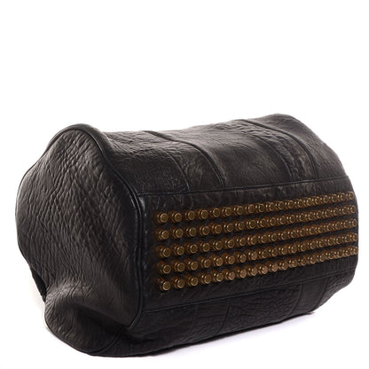 Alexander Wang Pebbled Lambskin Rocco Black Antique Brass Hardware 4 of 8