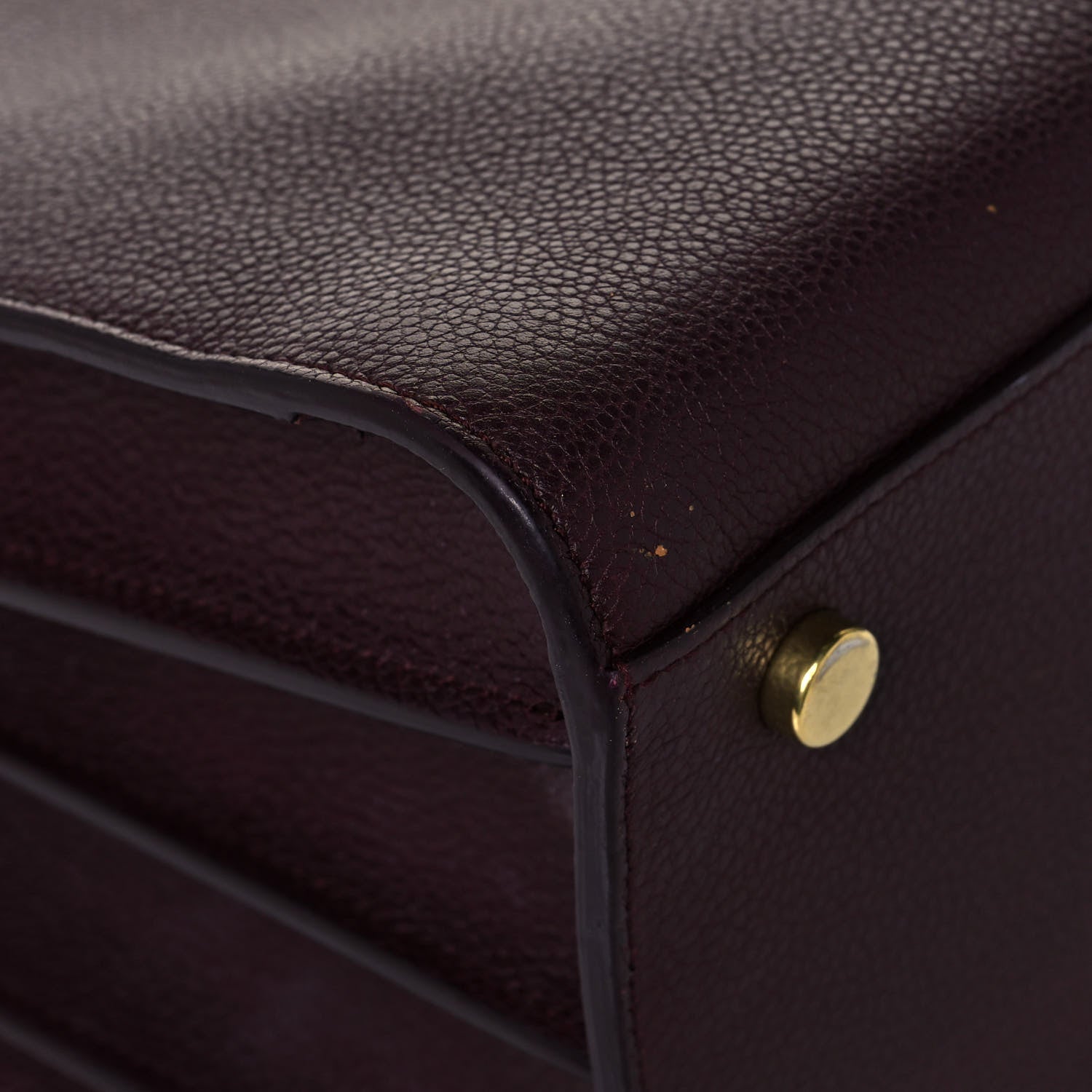 Saint Laurent Grained Calfskin Small Classic Sac De Jour Bordeaux 8 of 11