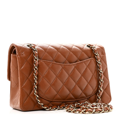 Chanel Caviar Quilted Small Double Flap Light Brown 3 of 10