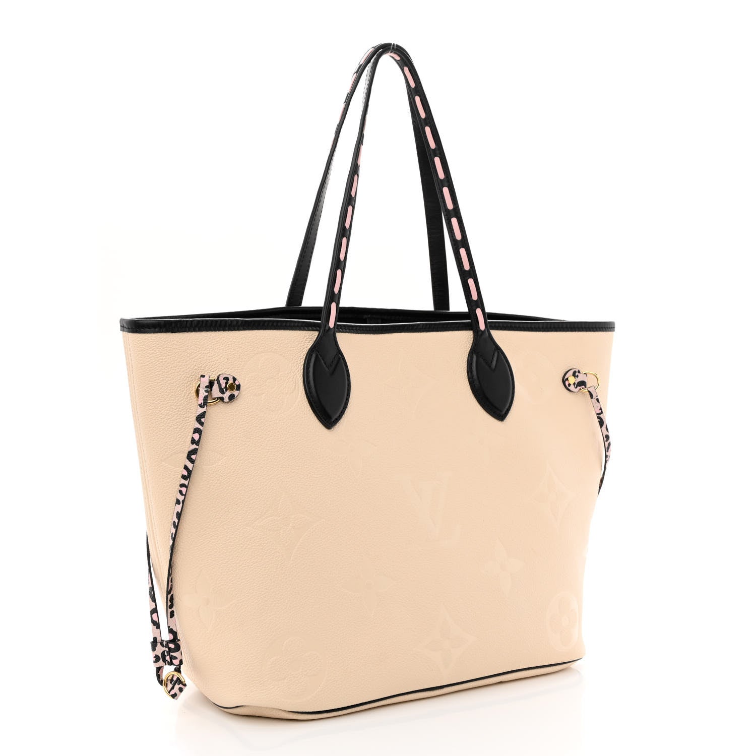 Louis Vuitton Empreinte Monogram Giant Wild At Heart Neverfull MM Creme 4 of 12