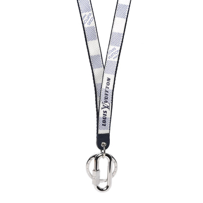 Louis Vuitton Damier Coastline Lanyard Key Holder White 1 of 6