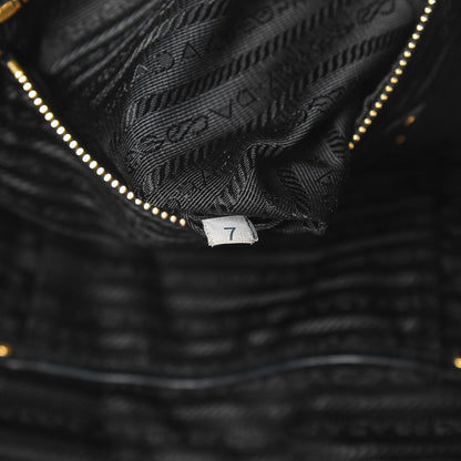Prada Glace Calfskin Shoulder Bag Black 7 of 9