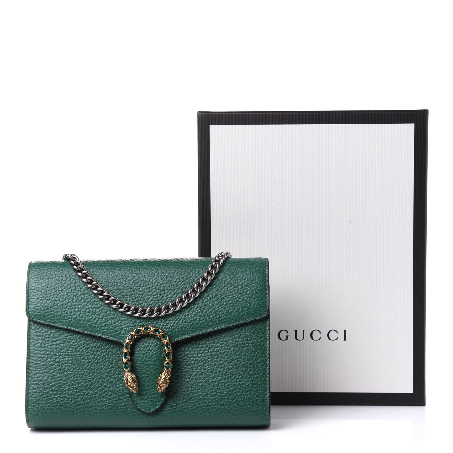 Calfskin Mini Dionysus Chain Wallet Emerald
