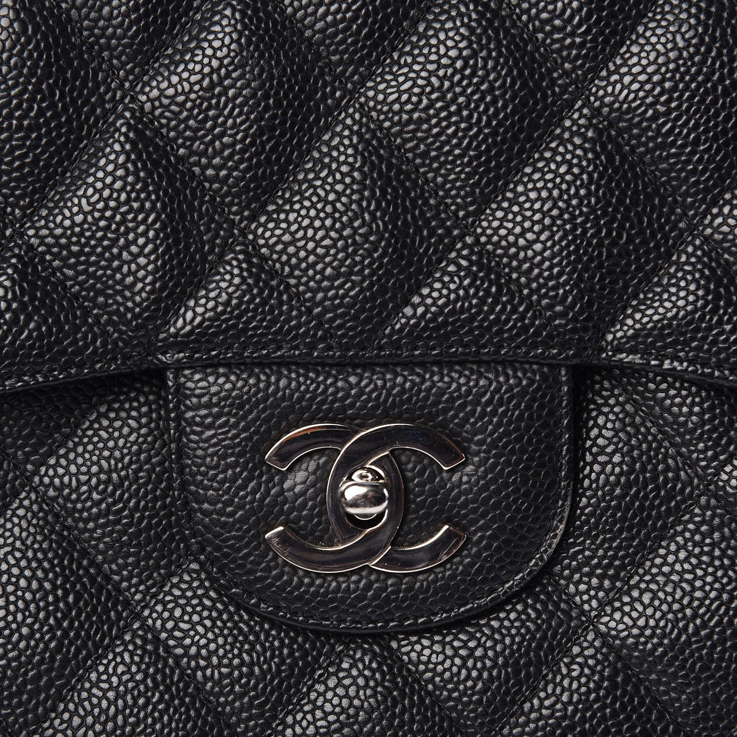 Chanel Caviar Quilted Jumbo Single Flap Black 12 of 12
