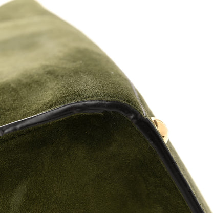 Fendi Camoscio Glazed Fabric FF 1974 Large Peekaboo X-Lite Amazzonia Mogano Panna 12 of 12