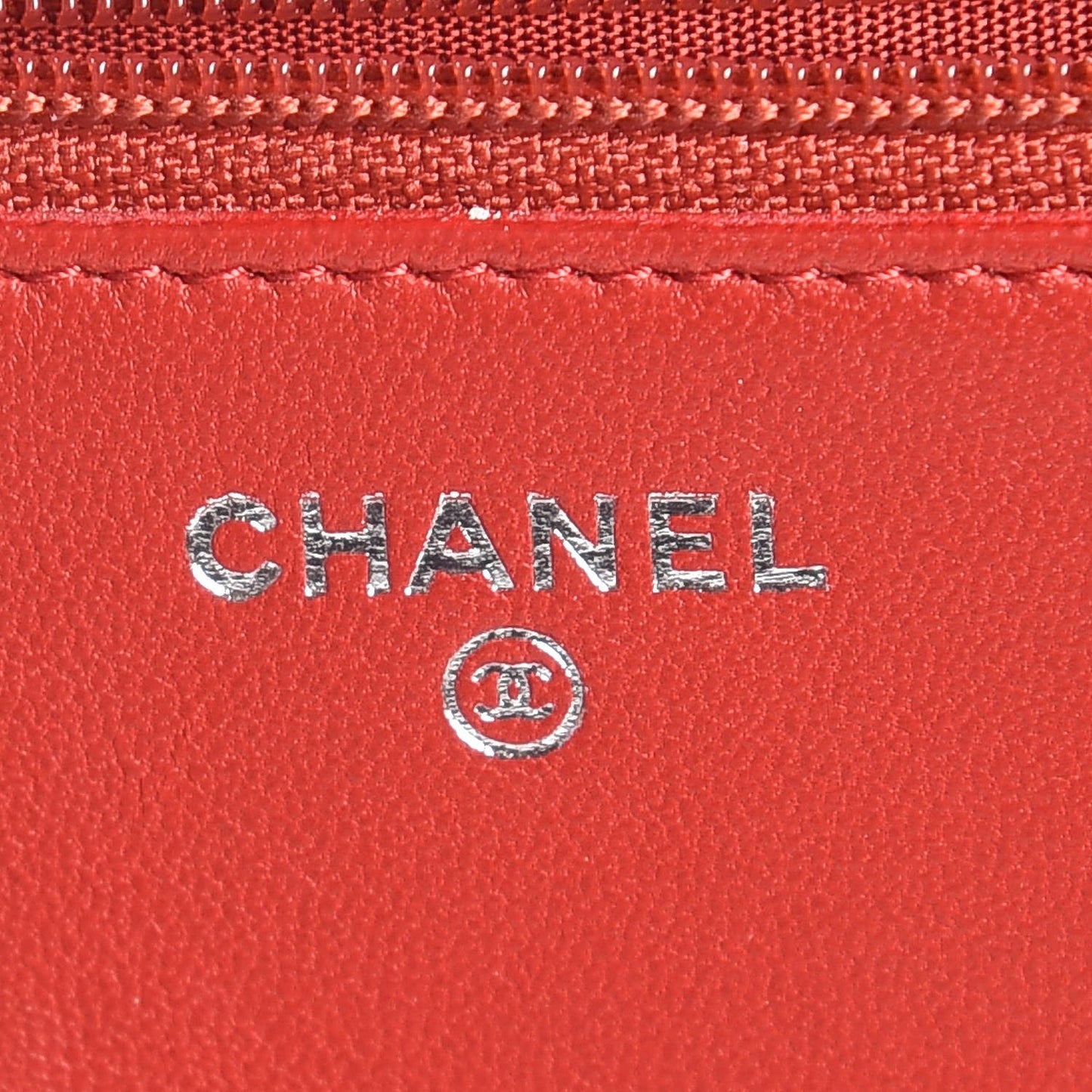 Lambskin Quilted Boy Wallet On Chain WOC Red