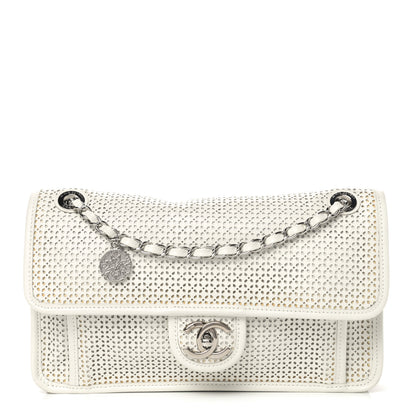 Chanel Perforated Calfskin Large Dubai Up In The Air Flap White 1 of 10