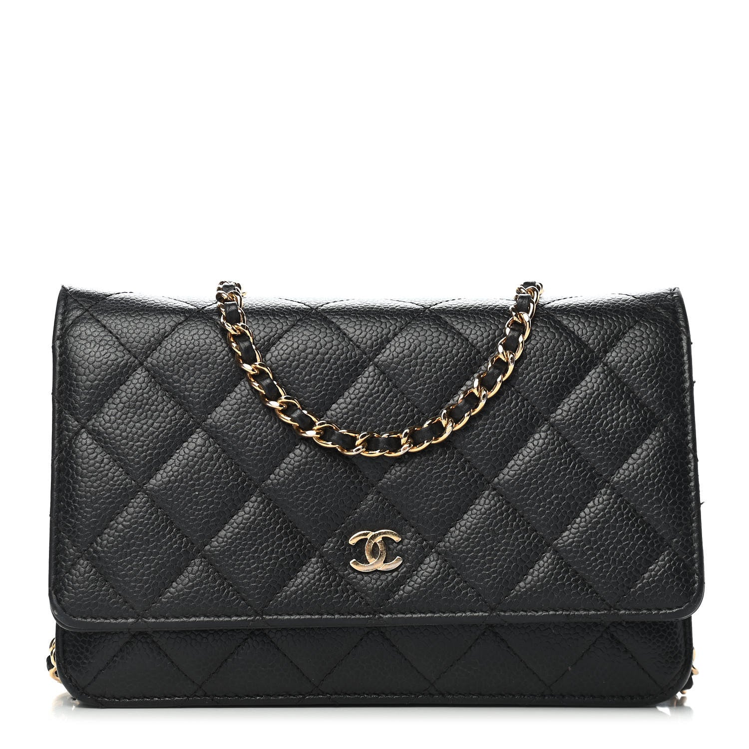 Chanel Caviar Quilted Wallet On Chain WOC Black 1 of 11