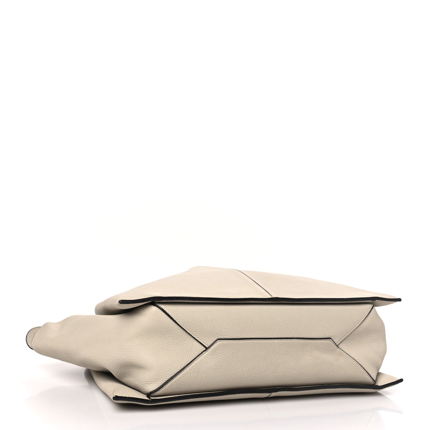 Baby Grained Calfskin Medium Tri-Fold Bag Dune