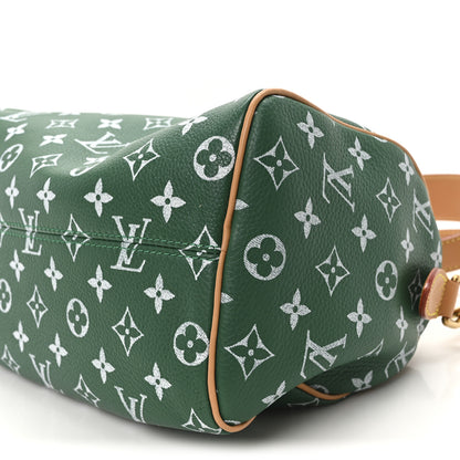 Louis Vuitton Calfskin Monogram Speedy P9 Bandouliere 25 Green 11 of 11