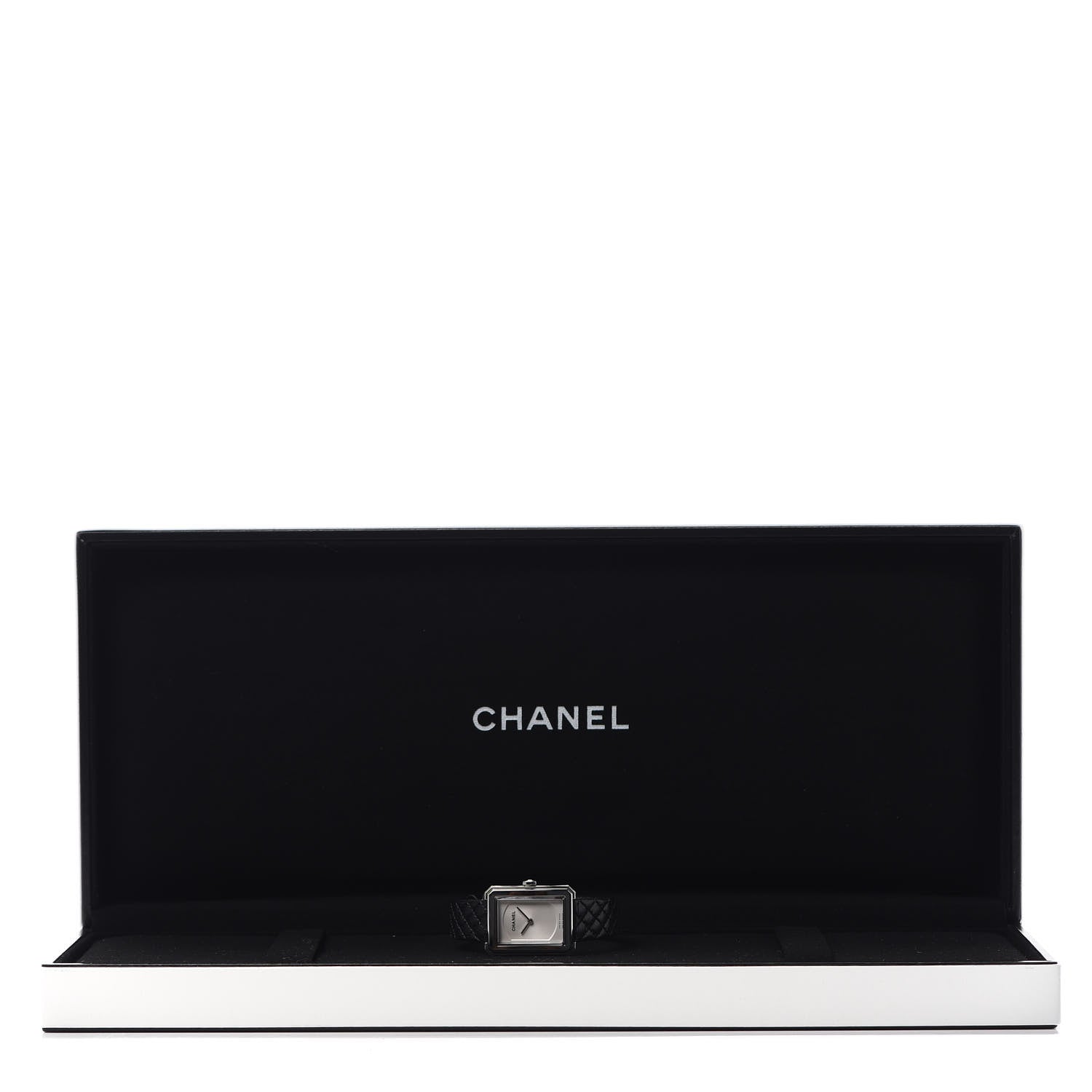 Chanel Stainless Steel Calfskin 21mm Boy-Friend Quilt Quartz Watch Black 7 of 7