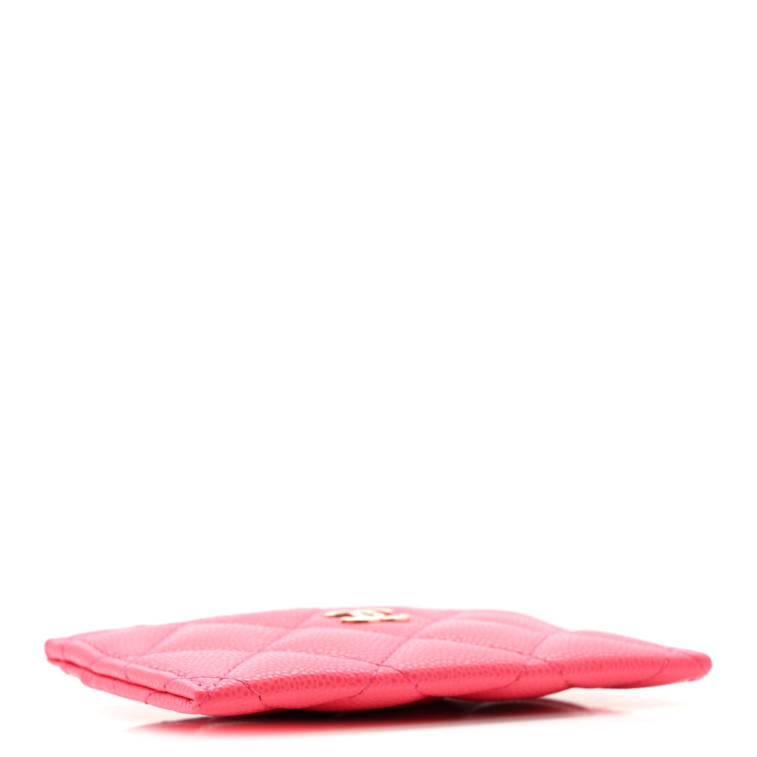 Chanel Caviar Quilted Card Holder Dark Pink 4 of 10